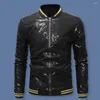 Vestes pour hommes Veste ornée de paillettes Spectacle de scène Manteau de performance de danse pour hommes Brillant Slim Fit Fermeture à glissière Cardigan avec support