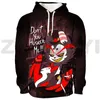 Hoodies masculinos anime hazbin hoodie tendência 3d el agasalho masculino roupas oversized pullovers casual moletom feminino lounge wear streetwear