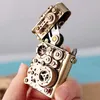 Tändare Steampunk Lighter Gear Linkage Mechanical Creative Pure Copper Torrance Kerogen Lättare personlighet Mens Gift YQ240222