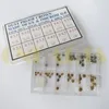 Watch Repair Kits AB-659 Dust Proof Steel Crown Kit With 1 MICROM Gold Plated For Watchmaker
