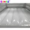 Toptan 3'ü 1 Beyaz Şişme Bulunma Evi PVC Ticari Bouncy Castle Jumper Bouncer Top çukuru ile atlama kombinasyonu ve fotoğraflar için slayt çekim Çocuklar Parti Fikirleri