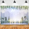 Hochzeitsfeier Dekoration Pocall Backdrop Blumen Wand Blumenbaby Geburtstagsprograry Hintergrund für PO Studio Pophone 240219