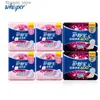 Hygiène féminine femmes serviettes menstruelles 100% coton doux avec ailes serviettes hygiéniques jour nuit utilisation 52 pièces Q240222