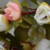 Fleurs décoratives Simulation fleur artificielle vigne fausse Rose décoration bricolage lierre fête de mariage tenture murale anniversaire soie maison 42 tête El