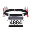 Wsparcie w talii Pas z elastyczną pętlą żelową i odbijającym paskiem dla rowerzystów Runner Triathlistes 69HD