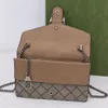 Luxurys dionysus tasarımcı omuz çantası kadınlar deri debriyaj çanta çanta çanta zarfı çanta moda mini flep gümüş zincir crossbody pochette çanta