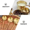 Measuring Tools 4 Pcs Metric System Stainless Steel Cup Baking Wood Cups And Spoons