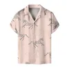 Heren T-shirts Heren overhemd met korte mouwen Normale pasvorm Casual Hawaiianss Voor heren Zomer Bedrukte blouse met knopen Heren Strand Hombre