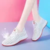 chaussures de course femmes maille noir blanc rose respirant et confortable baskets pour femmes sports de plein air randonnée chaussures de sport baskets