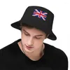 Berets union jack flaga brytyjska angielska dorosła rybak hat bob wiader hatt