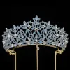 Ювелирные украшения барокко роскошные хрустальные свадебные тиары Королевские короны королевы для женщин.