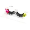 3D Faux Mink Wimpers Wimper Natuurlijke Lange Pluizige Piekerige Faux 3D Mink Lash Handgemaakte wimper Glitter Strip Wimperverlenging Gratis Fedex