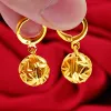 Earrings 14 K Yellow Gold Jewelry Drop Earring Women Fine Bizuteria 14k Gold Jewelry Aretes De Mujer Bijoux Femme Bohemia Earrings Gifts