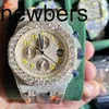 SuperClone Ap Diamond Diamonds Watch Pass Test Quarzwerk vvs Iced Out Sapphire OG2E out Diamantuhr für Herren Hiphop Moissanit Datumsuhr handgefertigte Mechani