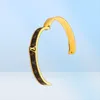 Femmes Bracelets de marque Bangle Designers Lettre Jewelry Faux Leather 18K Bracelet en acier inoxydable en or