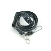 Halsband grossist 12 st/lot mode vit musik poäng musik anmärkning lanyards telefonband polyester lanyards id märke hållare