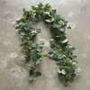 Xuanzhigu cross-border hot selling artificial eucalyptus leaf wreath, green leaf vine wedding, family party decoration