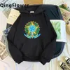 Brezilya Hoodies Erkek Grafik Y2K Estetik Erkekler Giyim Hoddies Kore 240222