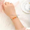 Chaîne de perles de rocaille de mode mauvais œil bleu corde chaîne bracelet à la main tissé cristal verre bracelets pour femmes hommes couple frie dhgarden dh3cl