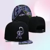 Ball Caps Hiphop Rockies Cr Letter Bone Aba Reta New Fashion Snapback Hats Sport Baseball Men Women267x Drop Delivery Accessori 7853096