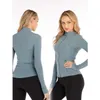 Long Sleeve Sports Jacket Women Zip Fitness Yoga Shirt Winter Warm Gym Top Activewear Running Coats Workout Clothes For Cycling