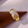 Yüzükler Cxsjeremy Katı 18K AU750 Sarı Altın Doğal Elmas Nişan Yüzüğü Vintage Çapraz Fırçalı Bant Kadınlar Erkek Yıldönümü Hediyeleri