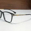 Yeni moda tasarım klasik kare optik gözlük 8261 asetat tahta çerçeve titanyum ejderha desen tapınakları retro basit stil şeffaf gözlük