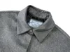 Шерстяная металлическая маркированная черная куртка-рубашка Мужская толстовка с капюшоном Классическая повседневная брендовая куртка Рубашка Негабаритные куртки-бомберы Весеннее пальто Мужская толстовка Пуловерная куртка с капюшоном