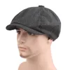 Vintage män avslappnad newboy hatt vår sommar retro basker hatt vilda casual hattar unisex åttkantiga mössa hiphop caps gorras