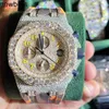 SuperClone Ap Diamond Diamonds Watch Pass Test Quarzwerk vvs Iced Out Sapphire OG2E out Diamantuhr für Herren Hiphop Moissanit Datumsuhr handgefertigte Mechani