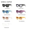 Солнцезащитные очки, крутые красочные квадратные солнцезащитные очки для женщин и мужчин, новый брендовый дизайн, винтажные солнцезащитные очки для женщин, уникальные очки с плоским верхом, оттенки UV400L2402