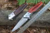 New Arrival A2250 Flipper Folding Knife VG10 Damascus Steel Blade Rosewood with Steel Head Handle Outdoor Ball Bearing Washer Fast Open Folder Knives