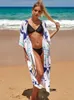 Robes décontractées de base Robe de plage Sarong couverture maillot de bain Bob De Plage paréo plage coin tunique couverture de maillot de bain Saida De Praia Bikini couverture J240222