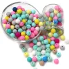 Collane 1000 pezzi/perle in silicone lotto perline da denti da silicone da 9 mm per gioielli che producono braccialetti a catena fai -da -te Accessori