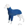 Hundkläder Vintertröja italiensk Greyhound Whippet Turtleneck Twist Warm Coat Clothing Dogs Sticked 231212 Drop Delivery Home Gard Dhnxy