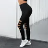 Leggings pour femmes pour femmes Gym filles pantalons de yoga doux trou taille haute vêtements chauds vêtements pour femmes