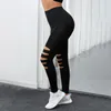 Leggings femininas para mulheres ginásio meninas calças de yoga macias buraco cintura alta desgaste exterior roupas femininas