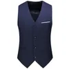 Gilets pour hommes 2024 Mode Loisirs Boutique Solide Couleur Business Groom Gilet de mariage Gilet