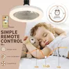 3In1 Ceiling Fan With Lighting Lamp E27 Converter Base Remote Control For Bedroom Living Home Silent Ac85-265v