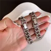 Fried Street Armband heren en dames hiphop diamant ingelegde Cubaanse dikke ketting armband persoonlijkheid Harajuku stijl liefhebbers trend sieraden