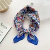 Scarves Beach Headbands Thin Bag Strap Decorations Floral Square Scarf Women Neckerchief Cotton Korean