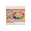 Chain Promotional Colorf Plastic Weave Beads Bracelet For Women Kids Handmade Bohemian Style Ajustable Rope Wholesale Drop Delivery J Dhbyr