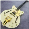 Custom Shop, hergestellt in China, hochwertige Schweizer E-Gitarre, goldene Hardware, Tremolo-System, kostenlose Lieferung