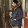 Mgp jaqueta masculina padrão de inverno clássica n-3b parka para clima frio extremo impermeável removível pele sintética ao redor do capuz 240220