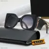 Lyxiga solglasögon för kvinnor och män Designer Logo Y SLM6090 Samma stil Glasögon Classic Cat Eye Ram Futterfly Glasses With Box 813