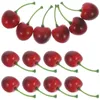 Party Decoration 20sts Realistic Fruit Model Cherries Po Decorations for Home Office
