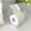 Tissue Boxes Napkins Transparent Acrylic Tissue Box Desktop Napkin Storage Box Case Nordic Roll Paper Toilet Paper Holder Bathroom Face Towel Box Q240222