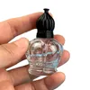 Clear Glass Roll On essential oil bottle 15ml perfume bottle with gold silver black Crown cap