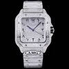 Mens Diamond Watch Menches Mentises Automatic Mécanique 9015 Mouvement 40 mm Bracelet imperméable Sapphire en acier inoxydable 904L Créateur de concepteur Montre de Luxe cadeau