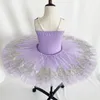 Scenkläder 2024 Blue Bird Purplel Professional Ballet Dance Tutu Ruffle Edges Classic Dress for Girls Women Performance